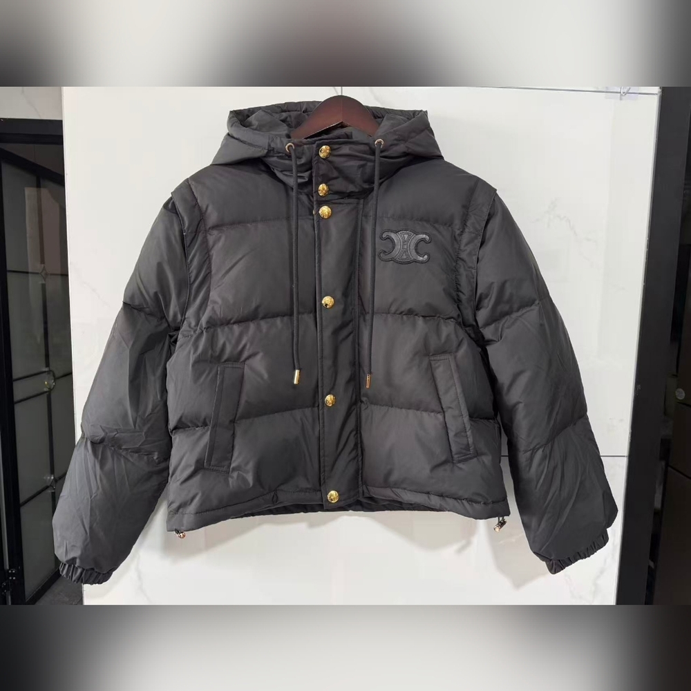 Celine Triomphe Cropped Down Jacket - image 1